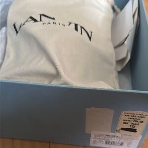 Lanvin Cream Dust Bag with Black Logo